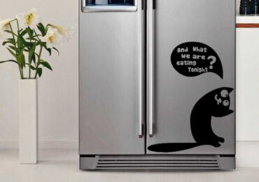 Как убрать наклейки с холодильника